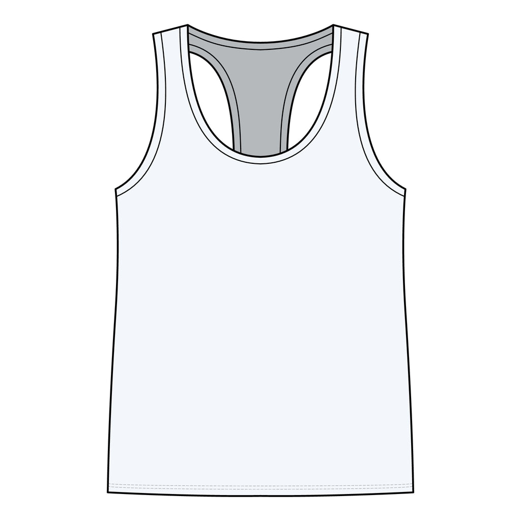 Worship Gothic Racerback Tank Top | Women’s Alternative Moon Graphic Shirt | Front & Back Print Tank