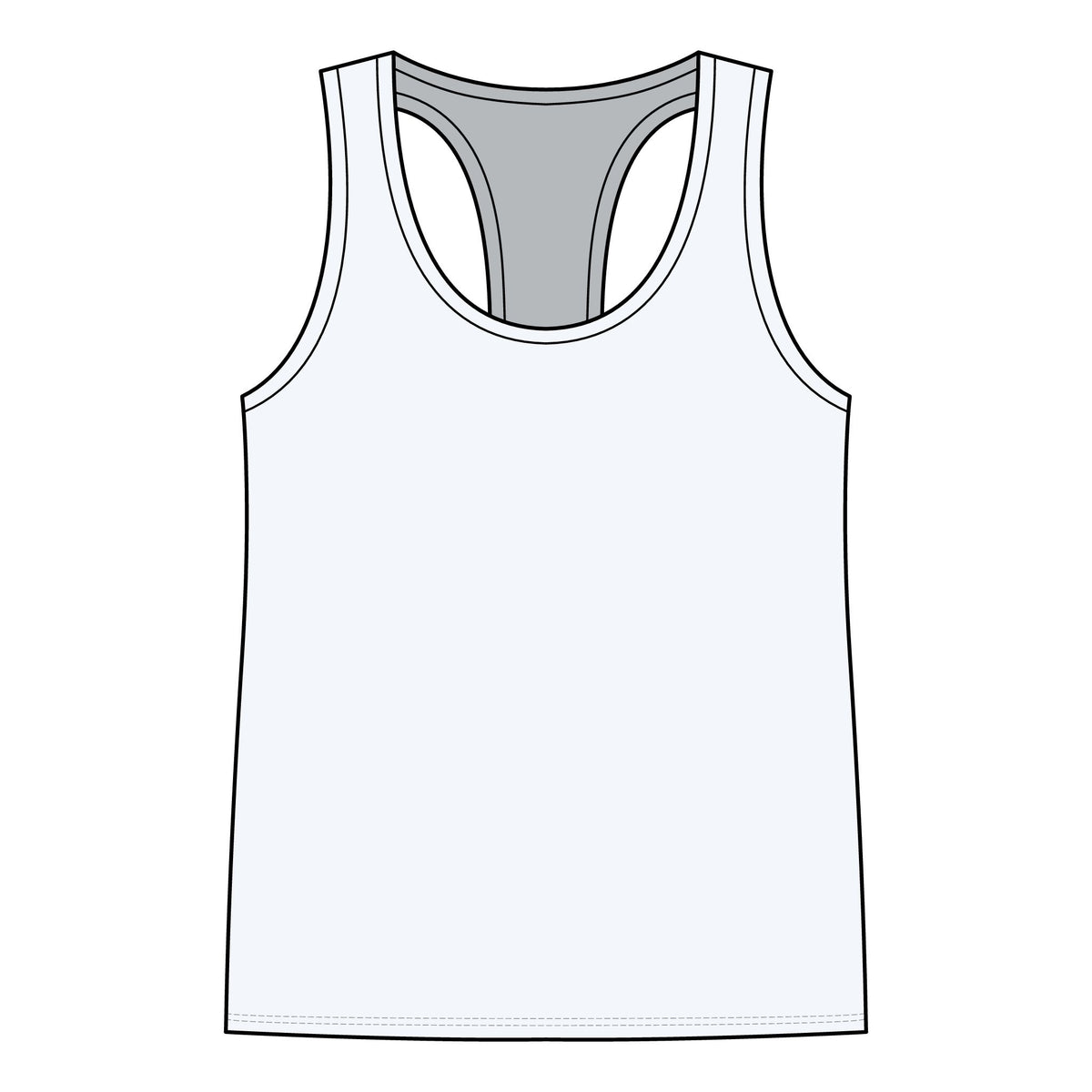 Worship Gothic Racerback Tank Top | Women’s Alternative Moon Graphic Shirt | Front & Back Print Tank