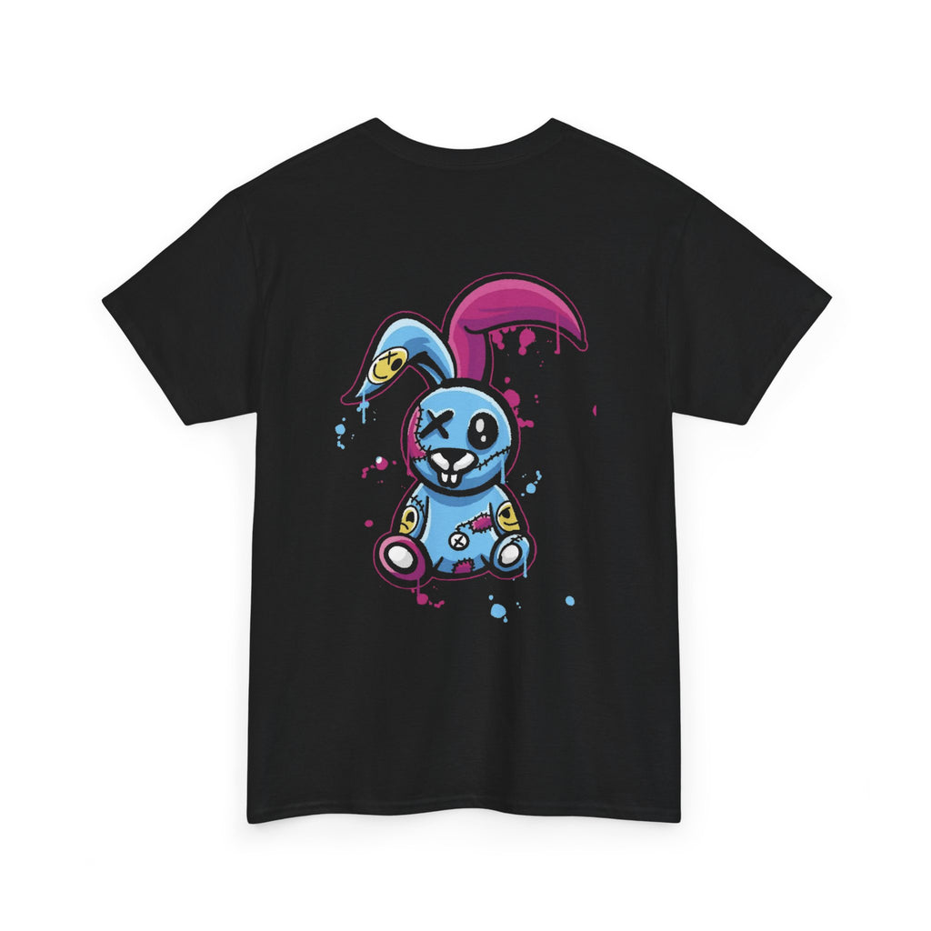 Creepy Plush Bunny Tee Alt Gothic Streetwear