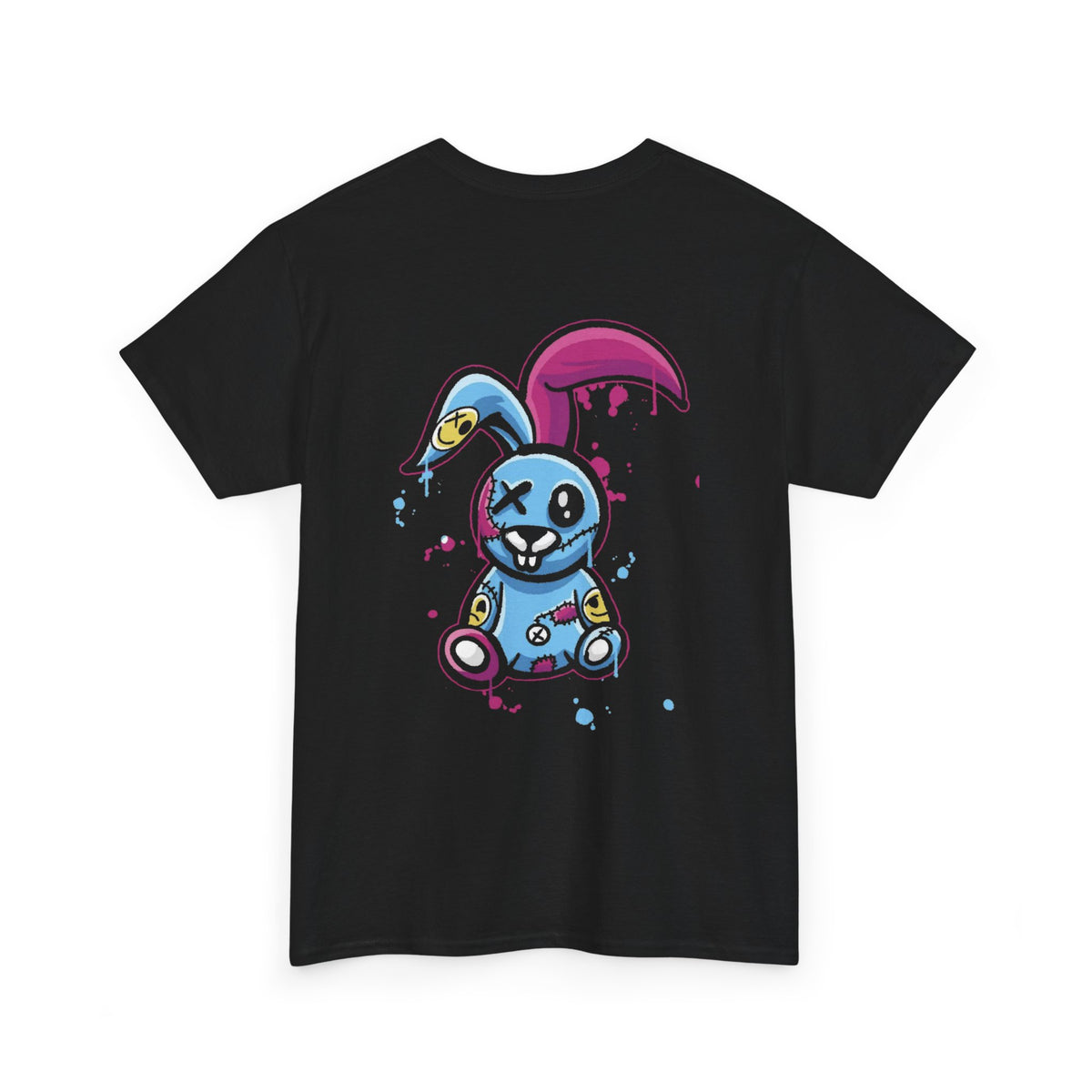 Creepy Plush Bunny Tee Alt Gothic Streetwear