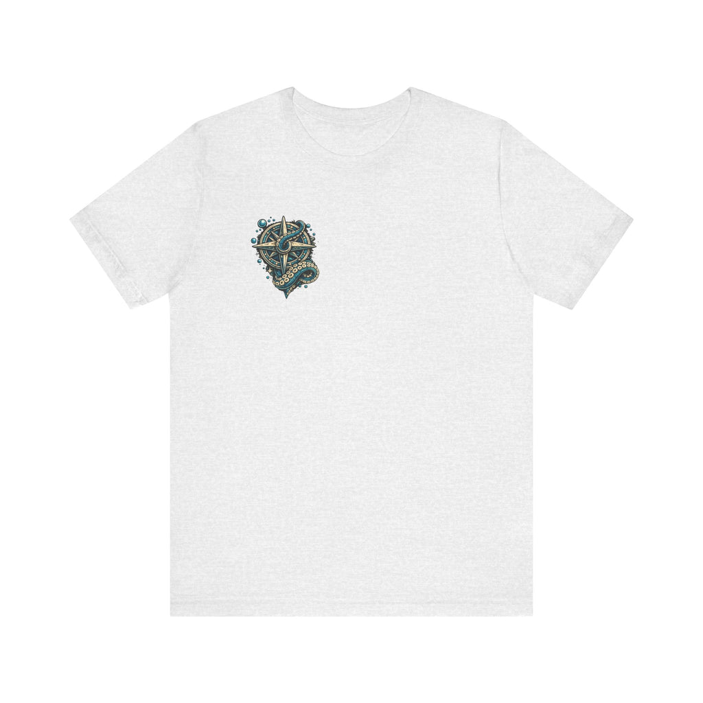 Stay True Anchor Tee — Nautical Ship Wheel & Octopus Graphic T-Shirt