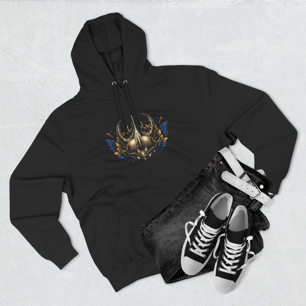 Viking Helmet Crest Built to Endure Hoodie | Three-Panel Fleece