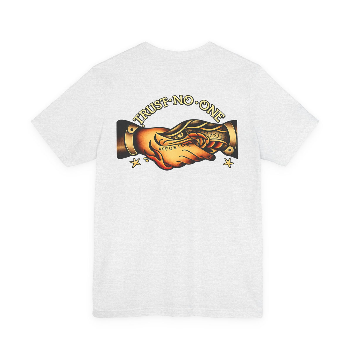 Trust No One Shirt Tattoo Style Graphic Tee Streetwear Snake Shirt Edgy Vintage Style Unisex Black T Shirt Alternative Fashion Gift