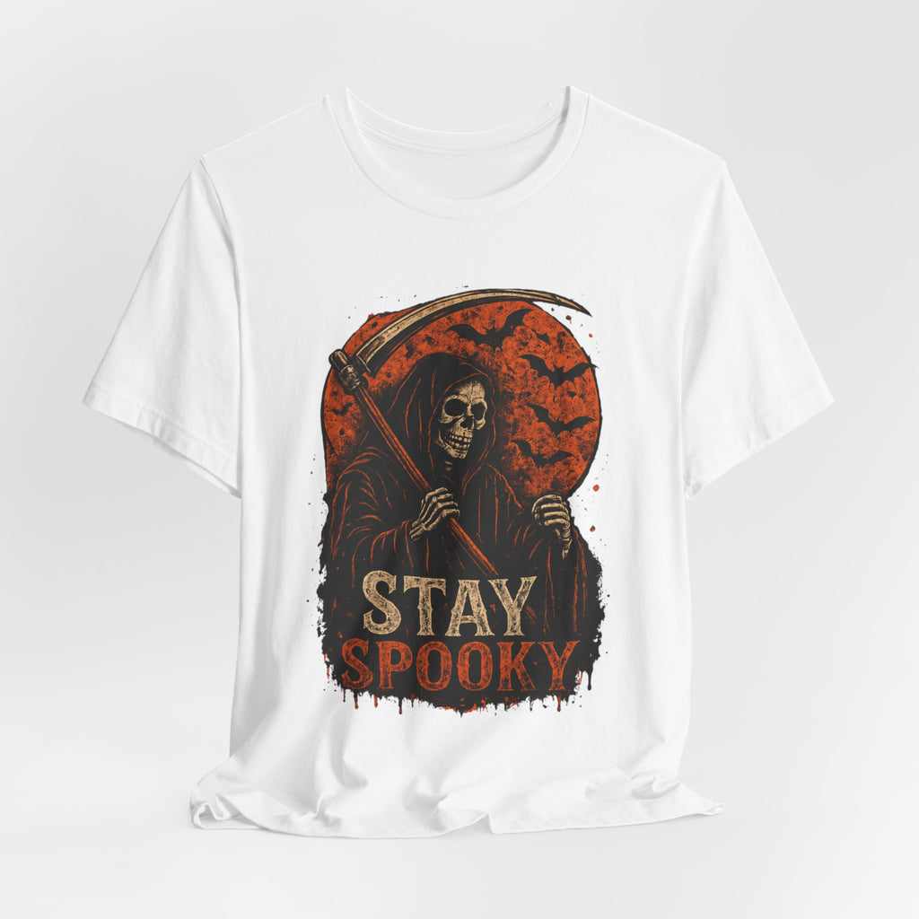 Stay Spooky Grim Reaper Tee — Halloween Graphic T-Shirt