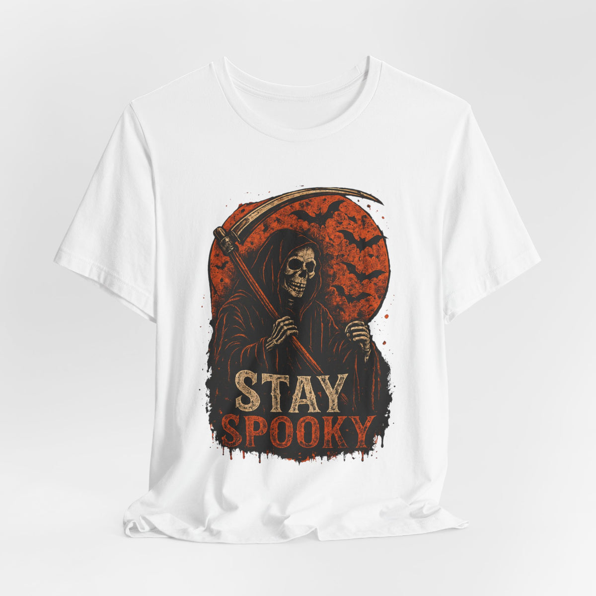 Stay Spooky Grim Reaper Tee — Halloween Graphic T-Shirt