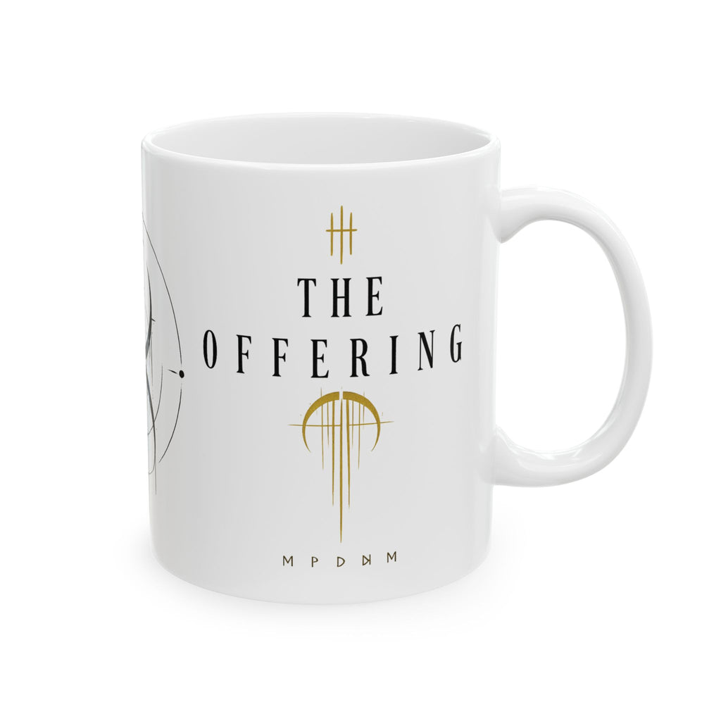 Occult Symbol Ceramic Mug — Minimalist Black Sigil Coffee Cup (11oz/15oz)