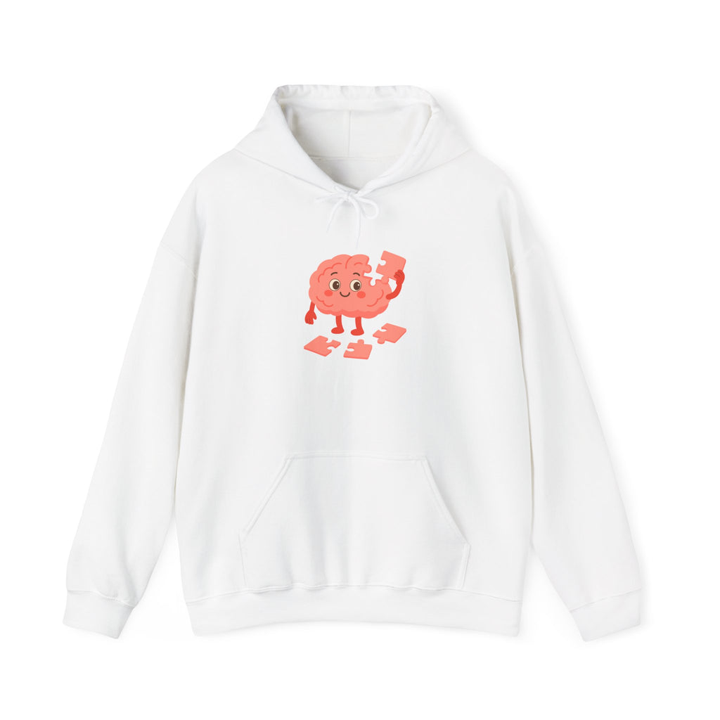 Mental Health Hoodie Brain Puzzle Sweatshirt Adult Hoodie Positive Mindset Hoodie Cozy Awareness Gift