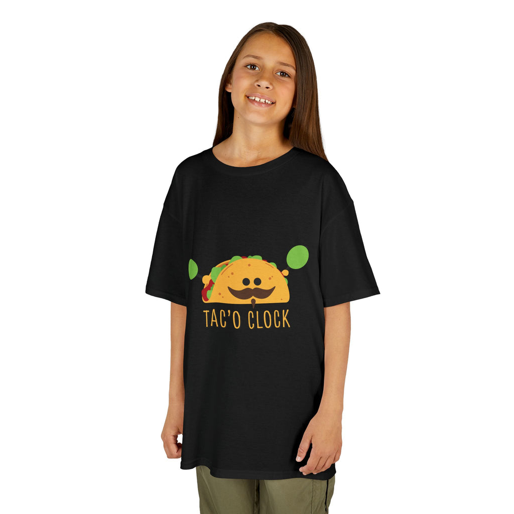 Kids Taco Shirt Taco Clock Funny Taco Shirt Cute Kids Graphic Tee Funny Food Shirt Kids Gift Taco Lover Shirt