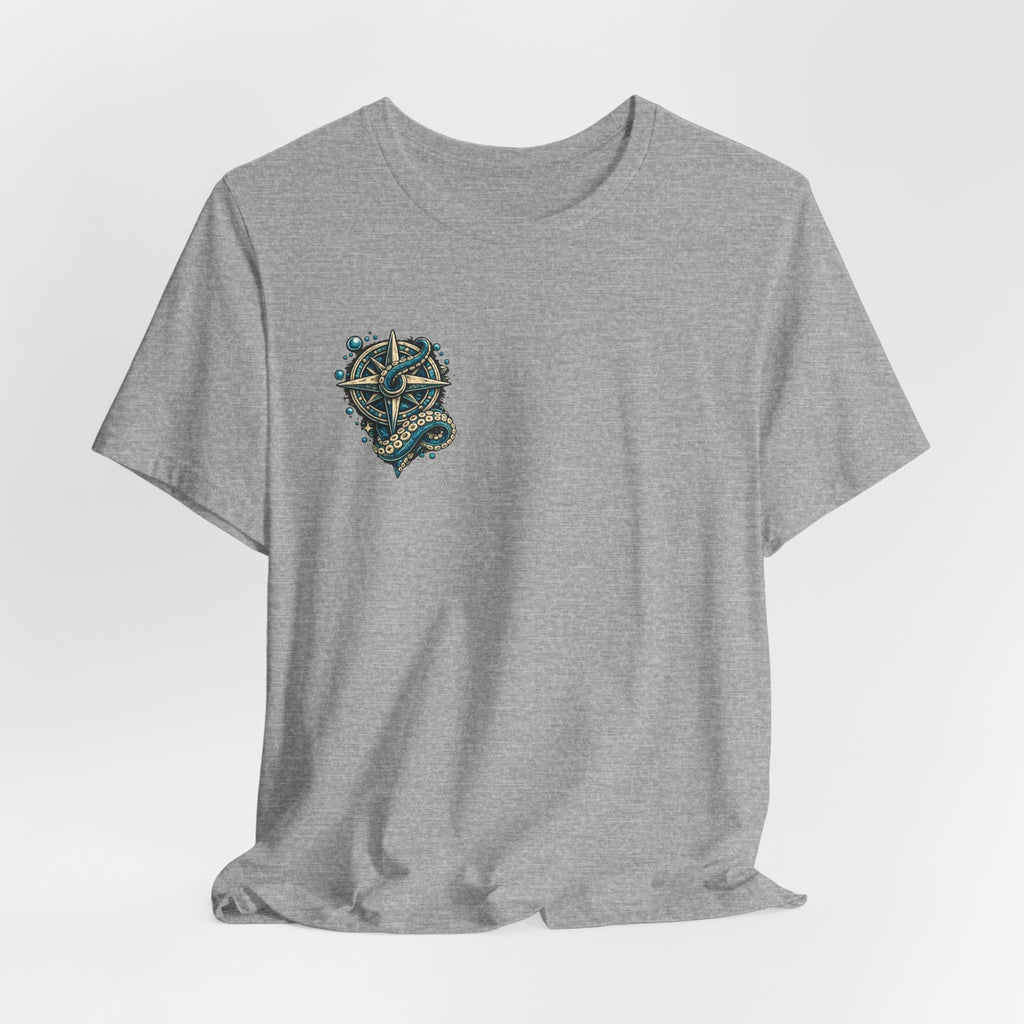 Stay True Anchor Tee — Nautical Ship Wheel & Octopus Graphic T-Shirt
