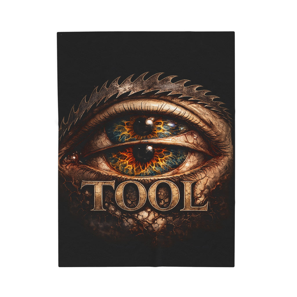 TOOL Inspired Plush Blanket Dark Aesthetic Throw Blanket Gothic Music Fan Blanket Alternative Bedroom Decor Couch Blanket Gift