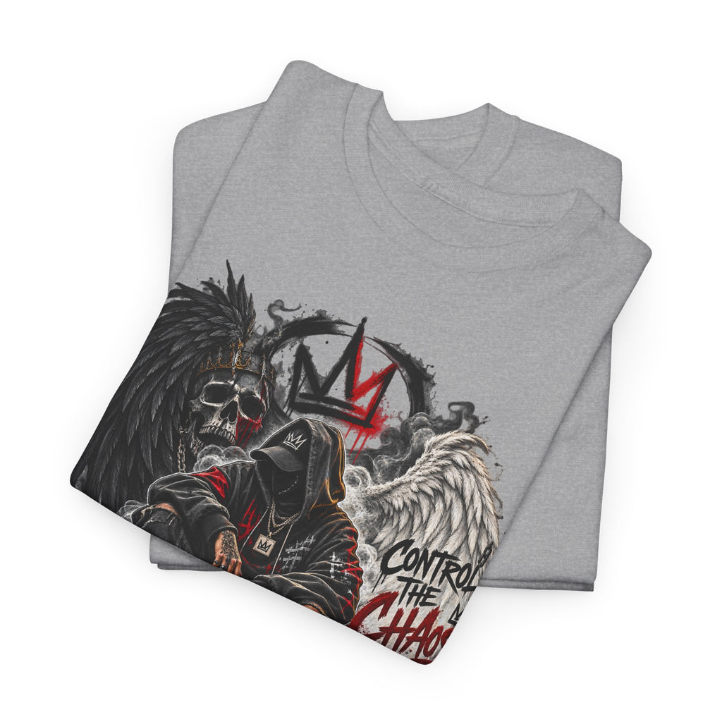 Grim Reaper King Skull Tee | Dark Angel Chaos Graphic Shirt