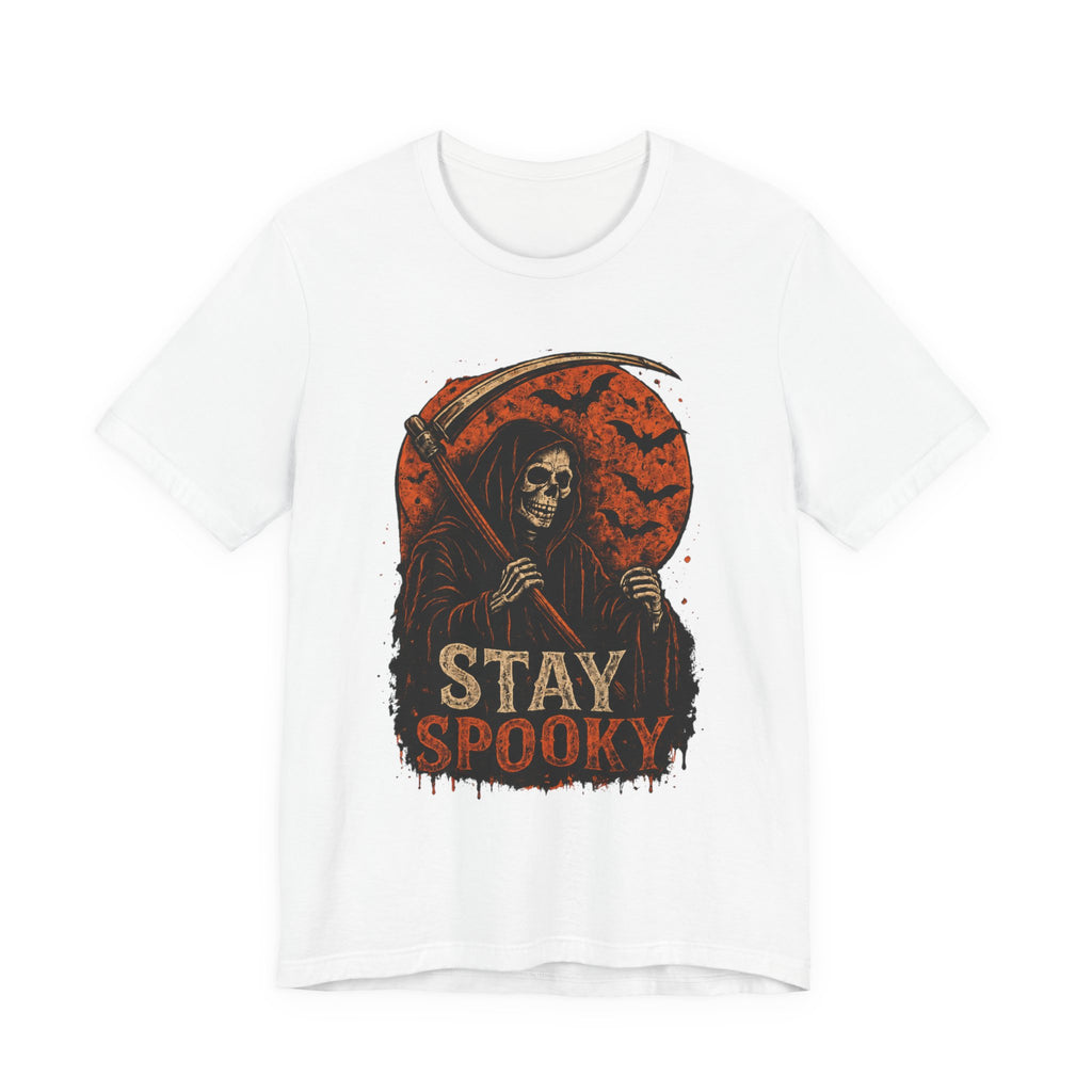 Stay Spooky Grim Reaper Tee — Halloween Graphic T-Shirt