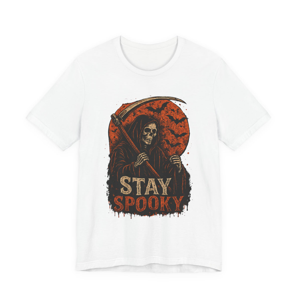 Stay Spooky Grim Reaper Tee — Halloween Graphic T-Shirt