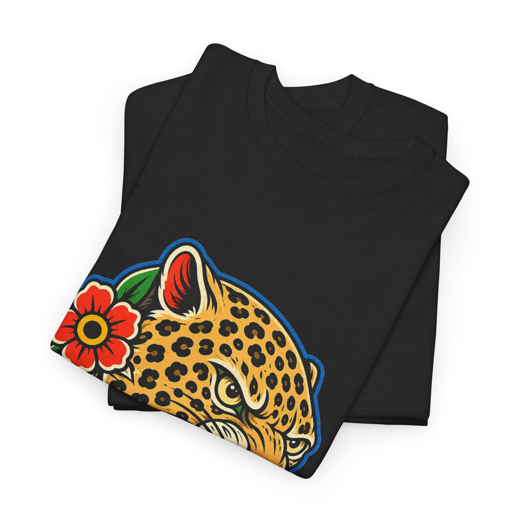 Leopard Graphic Tee Tattoo Inspired Shirt Streetwear T Shirt Alternative Fashion Leopard Shirt Biker Style Unisex Graphic Tee