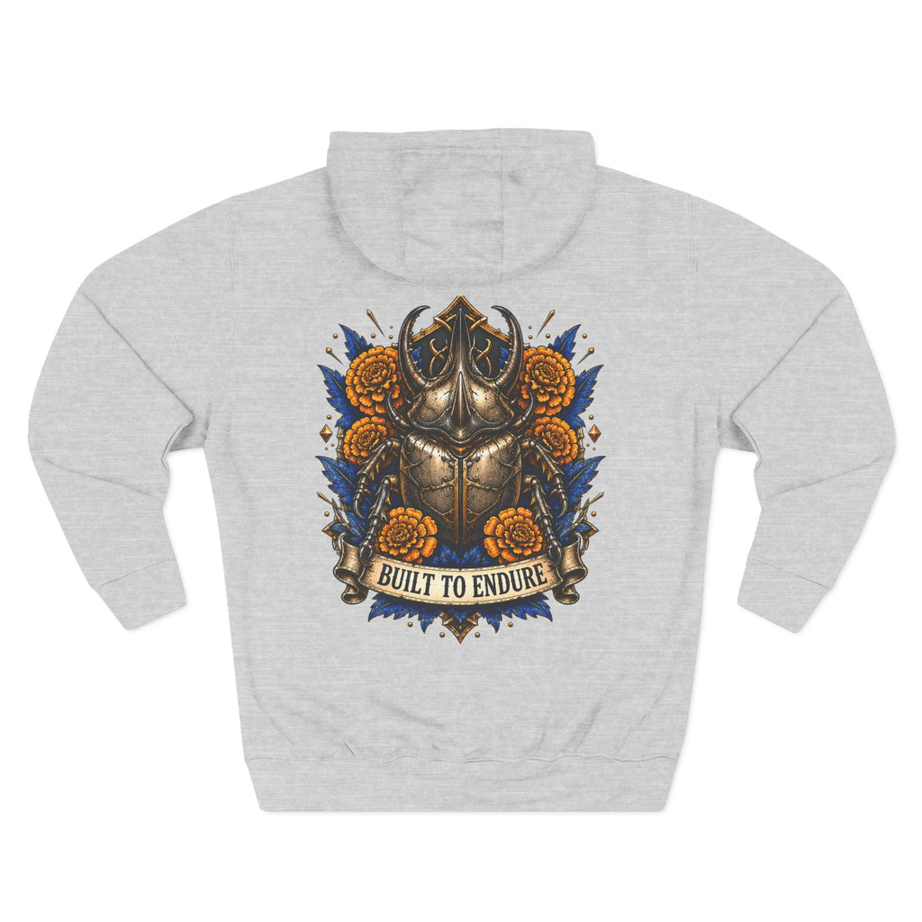 Viking Helmet Crest Built to Endure Hoodie | Three-Panel Fleece