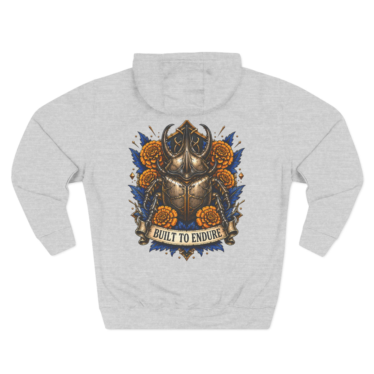 Viking Helmet Crest Built to Endure Hoodie | Three-Panel Fleece