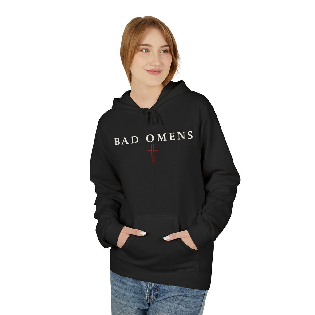Gothic Rose Window Hoodie | Dark Floral Arch Illustration