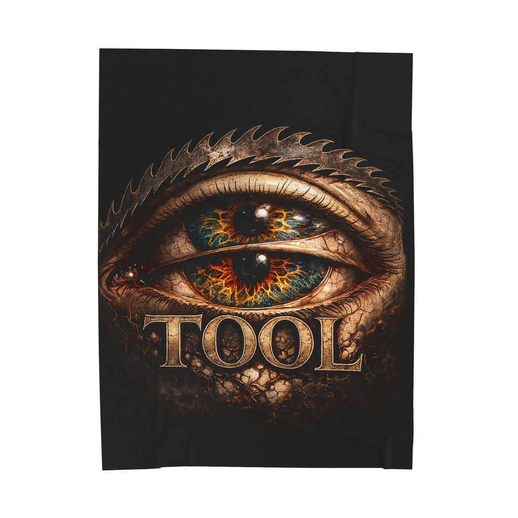 TOOL Inspired Plush Blanket Dark Aesthetic Throw Blanket Gothic Music Fan Blanket Alternative Bedroom Decor Couch Blanket Gift