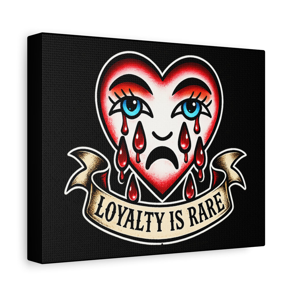 Loyalty Is Rare heart tattoo art Matte Canvas