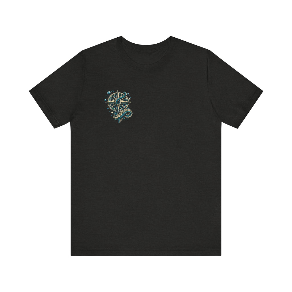 Stay True Anchor Tee — Nautical Ship Wheel & Octopus Graphic T-Shirt