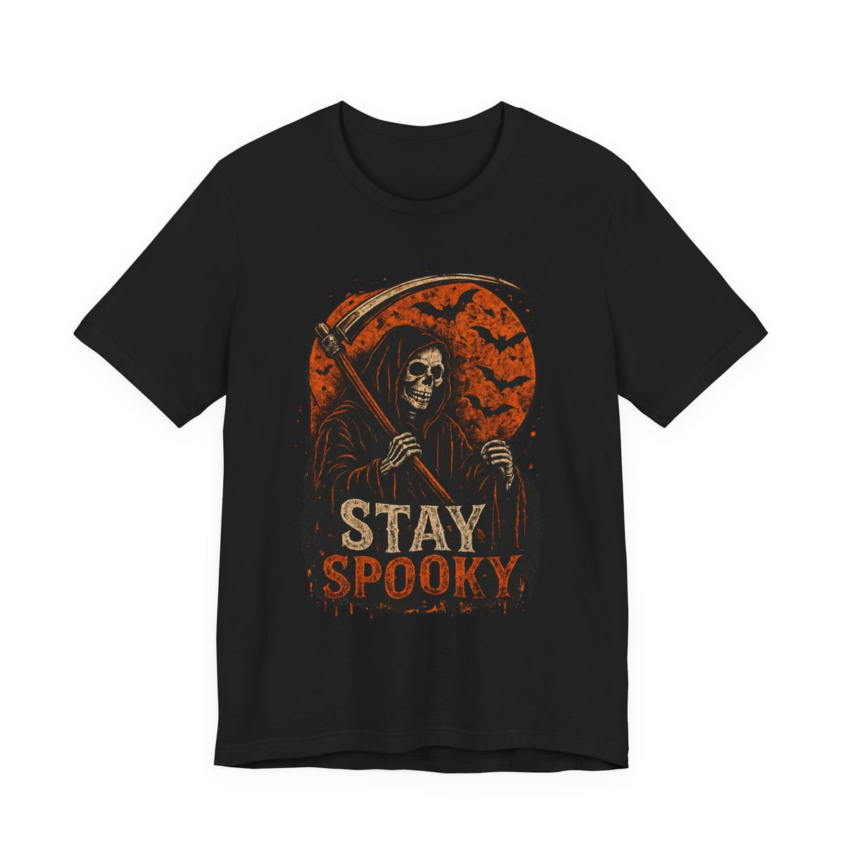 Stay Spooky Grim Reaper Tee — Halloween Graphic T-Shirt