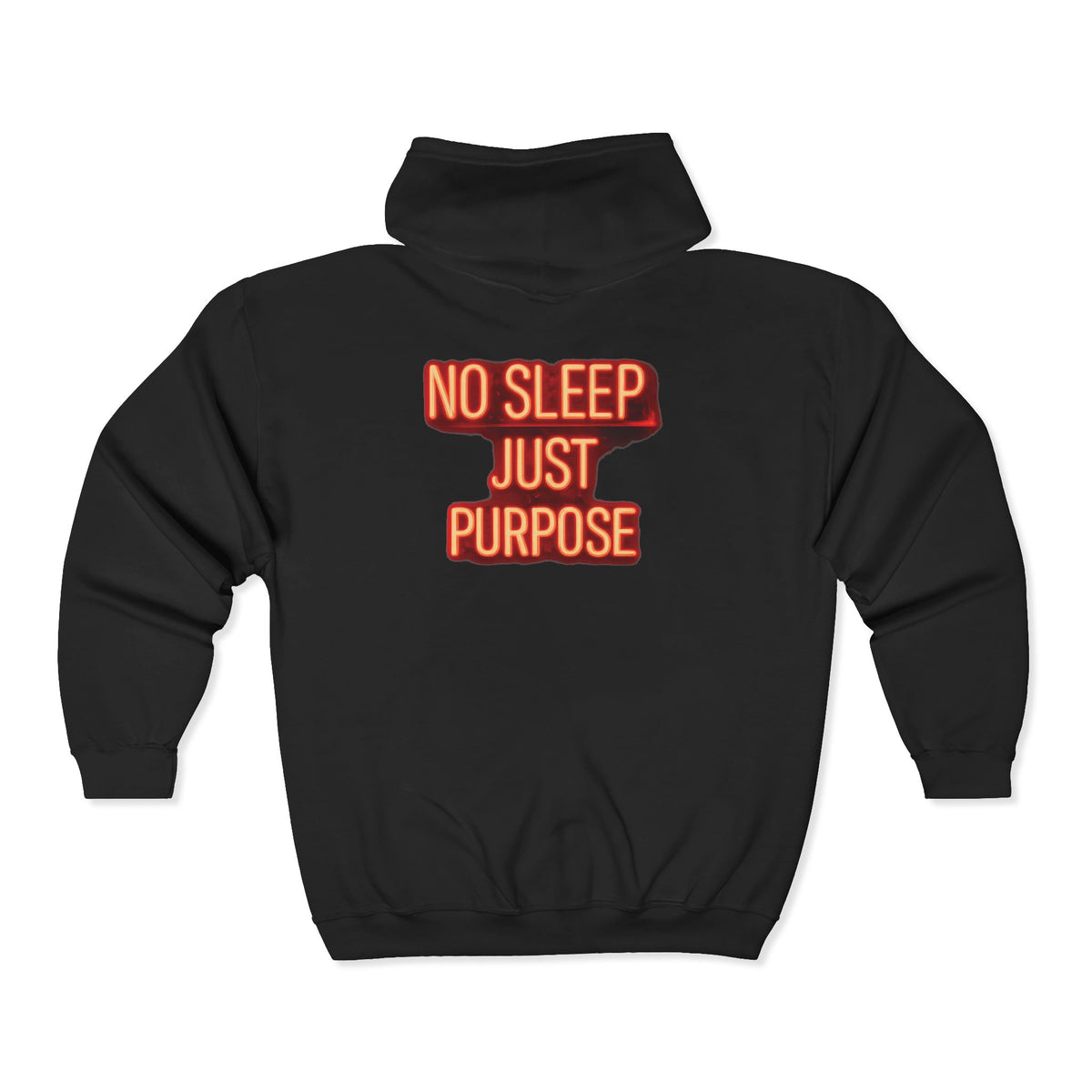No Sleep Just Purpose Hoodie motivational zip up hoodie grind mindset streetwear entrepreneur hoodie gym hustle hoodie No Sleep Coffee Co