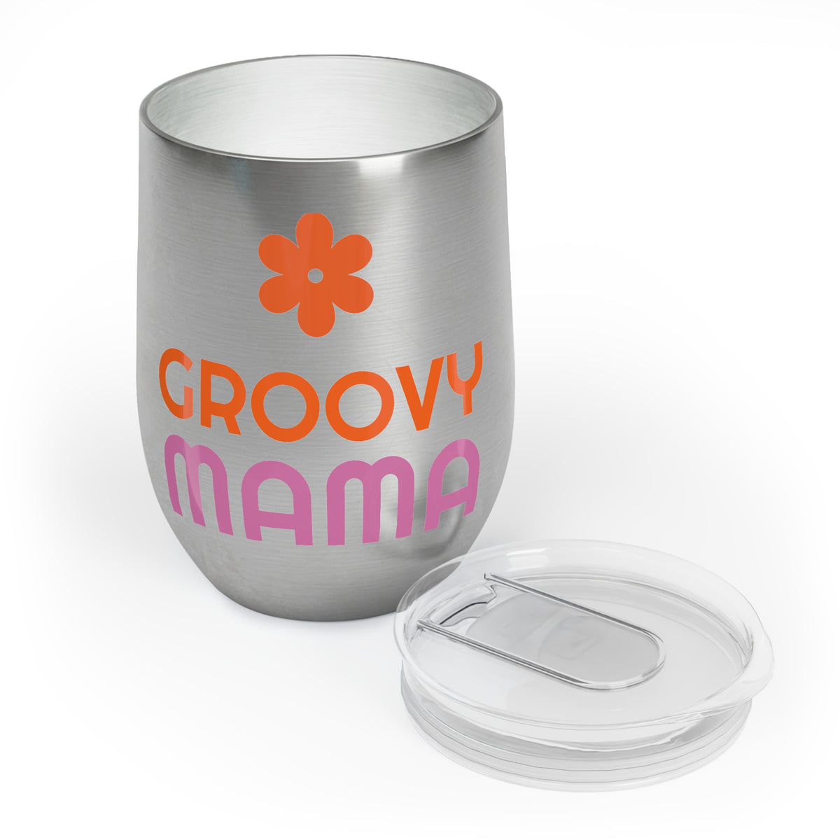 Groovy Mama Wine Tumbler Retro Mom Cup Funny Mom Gift Mothers Day Gift Cute Coffee Cup Insulated Travel Mug Groovy Style