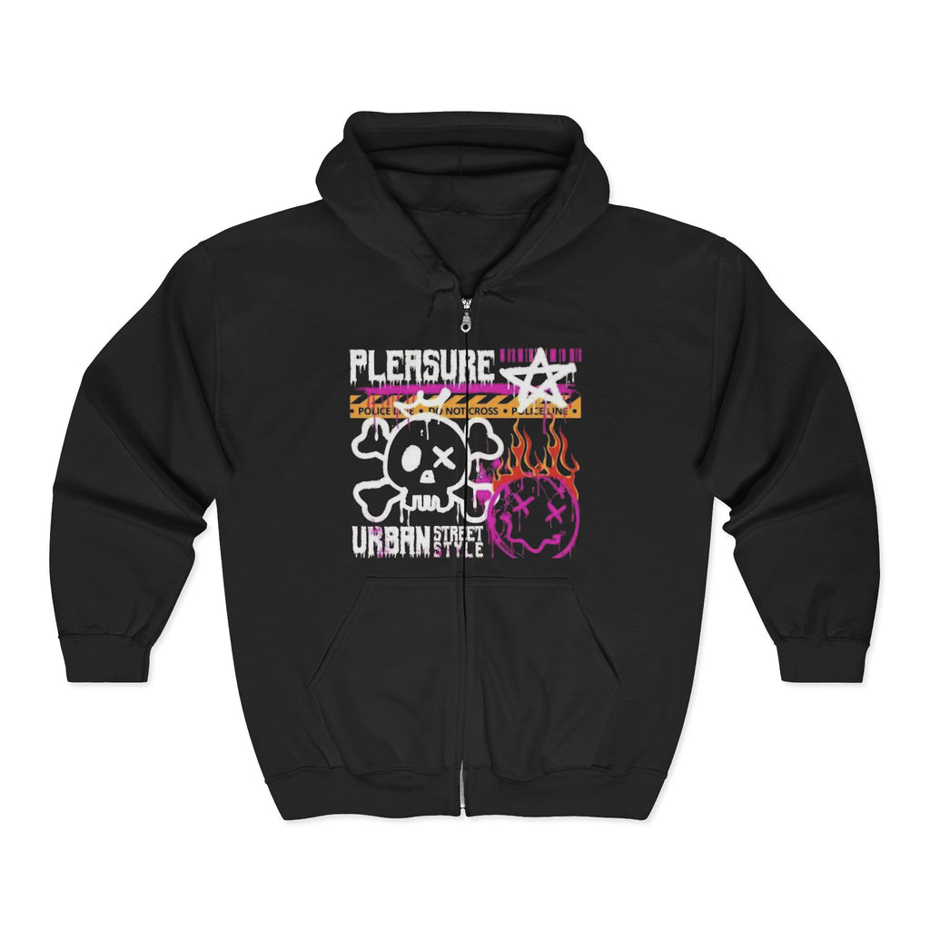 Don’t Panic Urban Street Style Zip-Up Hoodie | Graphic Streetwear Jacket