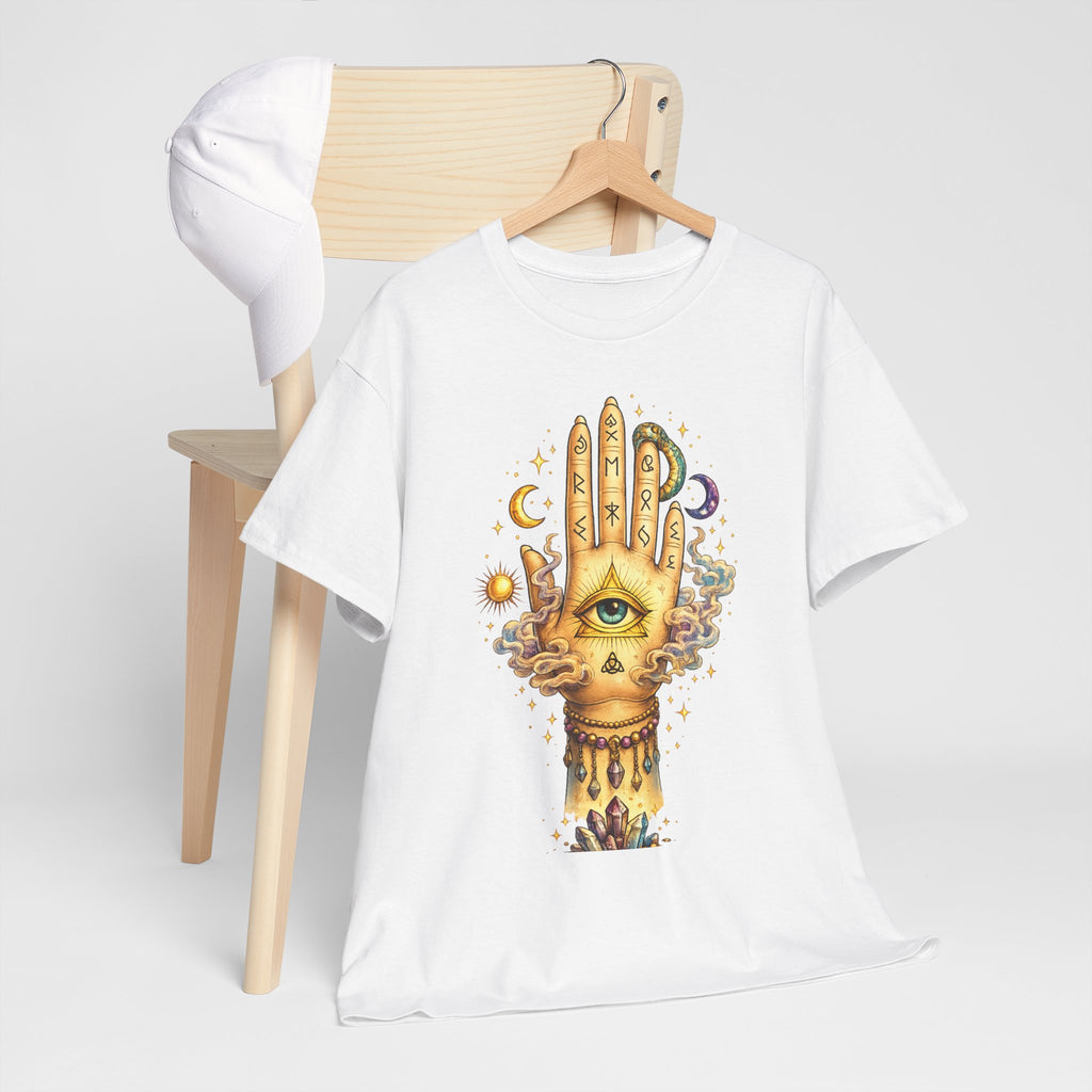 Mystical Hand Graphic Tee Boho Spiritual Shirt Celestial Eye T Shirt Witchy Aesthetic Unisex Graphic Tee Trendy Festival Clothing