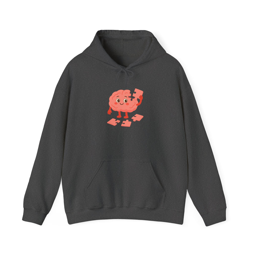 Mental Health Hoodie Brain Puzzle Sweatshirt Adult Hoodie Positive Mindset Hoodie Cozy Awareness Gift