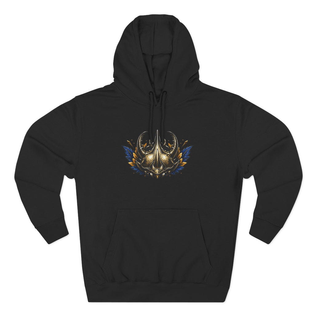 Viking Helmet Crest Built to Endure Hoodie | Three-Panel Fleece