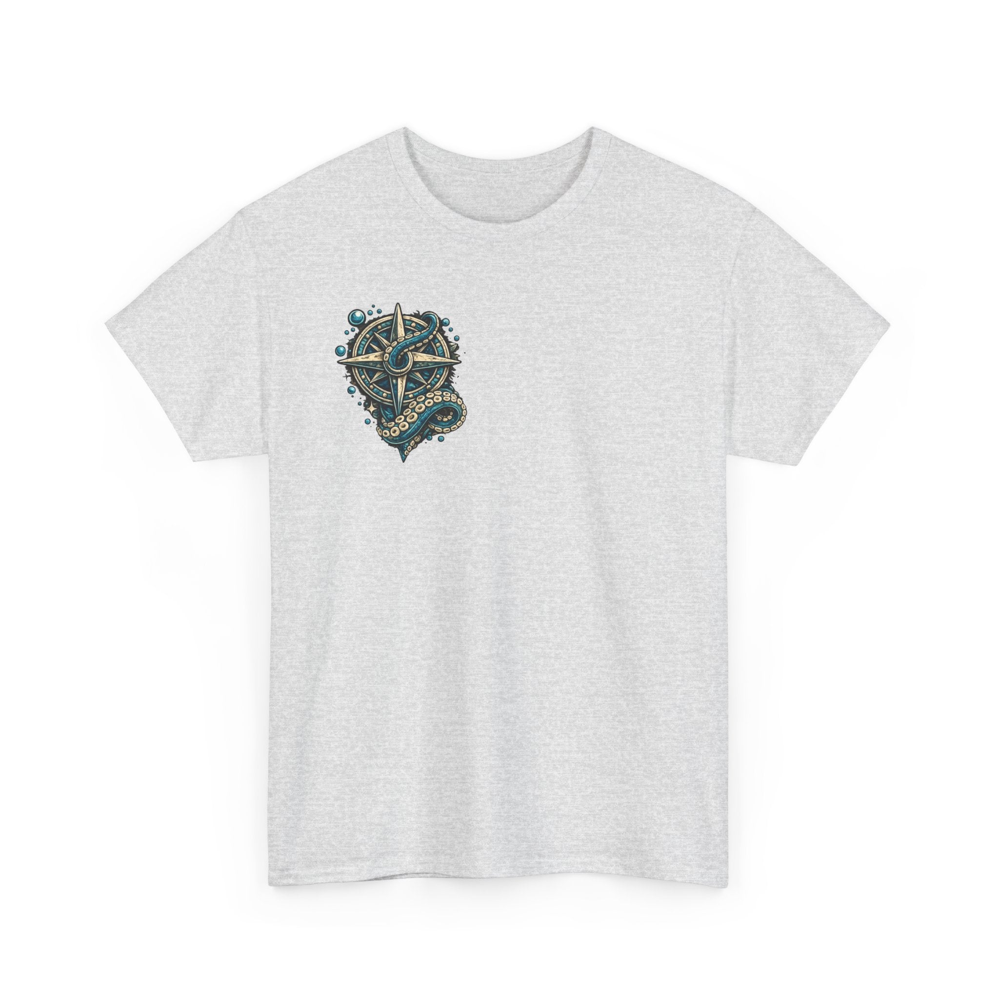 Stay True To Your Mind Nautical Compass Octopus Graphic T Shirt