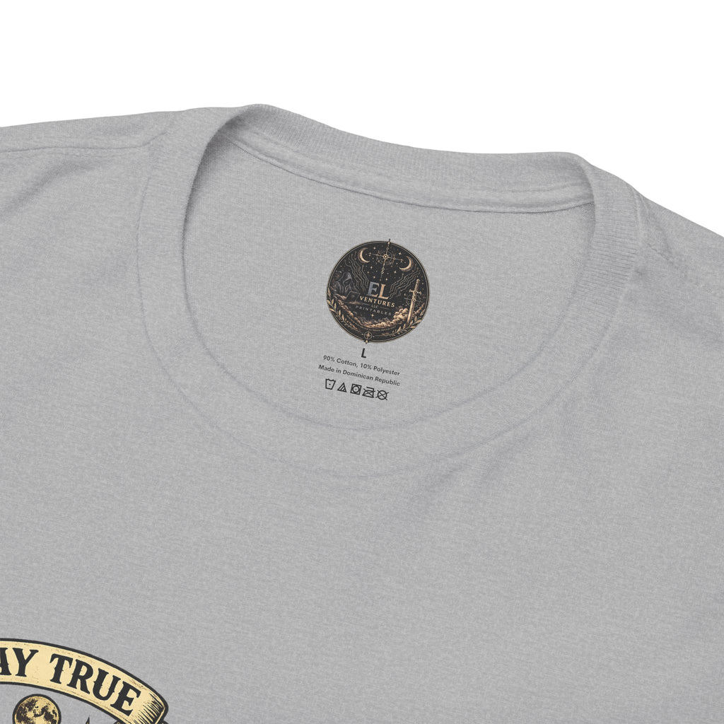 Stay True Never Sink T-Shirt — Vintage Sailboat Tattoo Graphic Tee