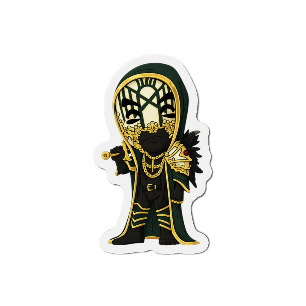 Vessel Gold Masked sleep token Die-Cut Magnet | Fantasy Wizard Refrigerator Magnet