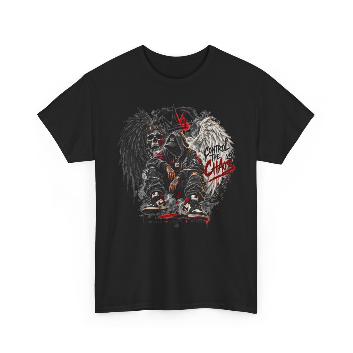 Grim Reaper King Skull Tee | Dark Angel Chaos Graphic Shirt
