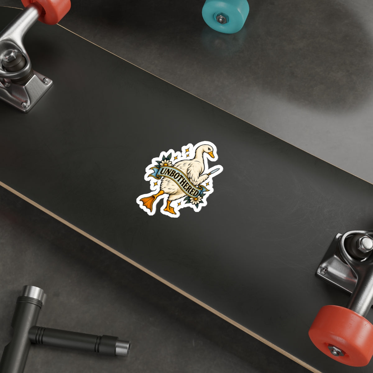 Unbothered Goose Die-Cut Stickers | Vinyl Decal