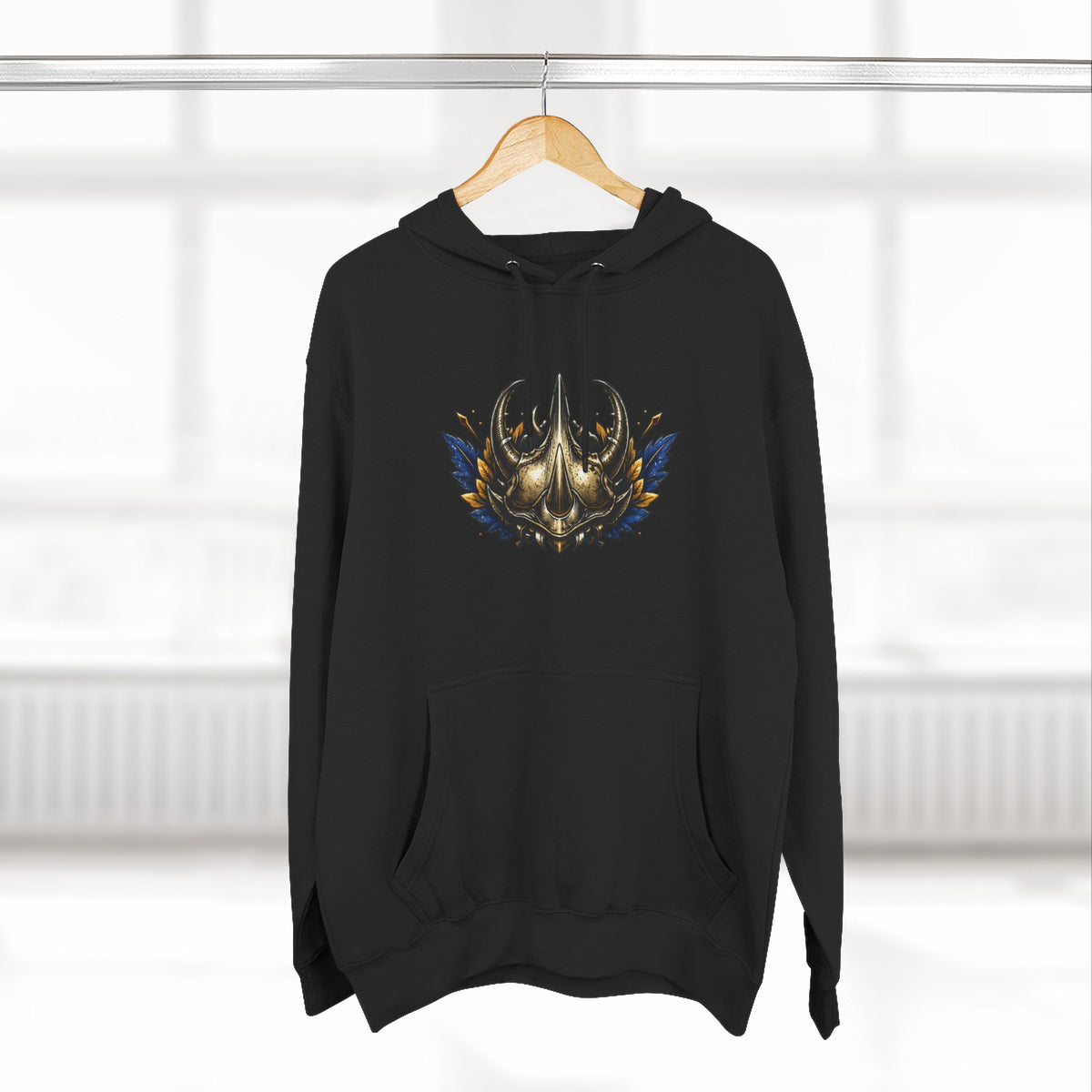 Viking Helmet Crest Built to Endure Hoodie | Three-Panel Fleece