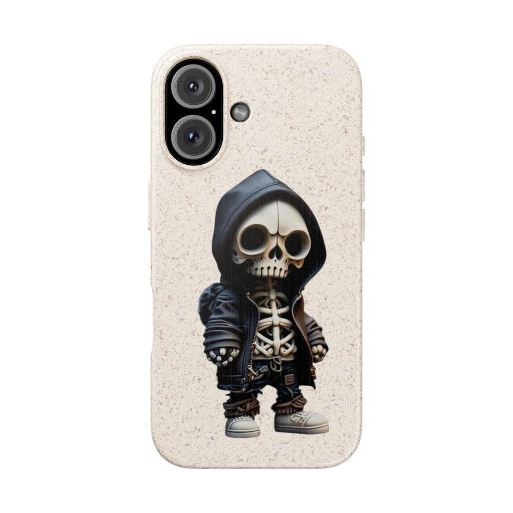 Skull Style Daily Protection Eco-Friendly Phone Case | Tough Shock-Resistant Biodegradable Cover