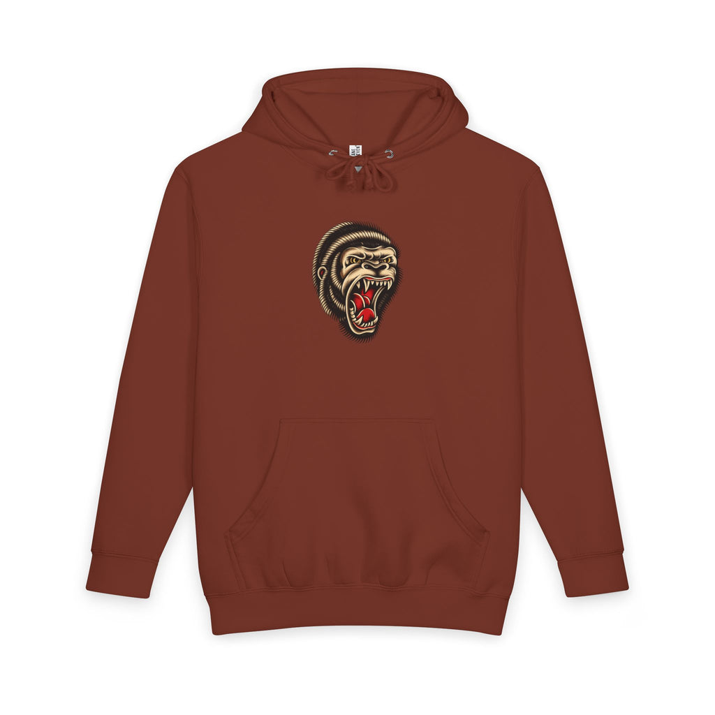 Loyalty Is Earned Gorilla Hoodie | Tattoo Inspired Pullover Sweatshirt | Streetwear Graphic Hoodie