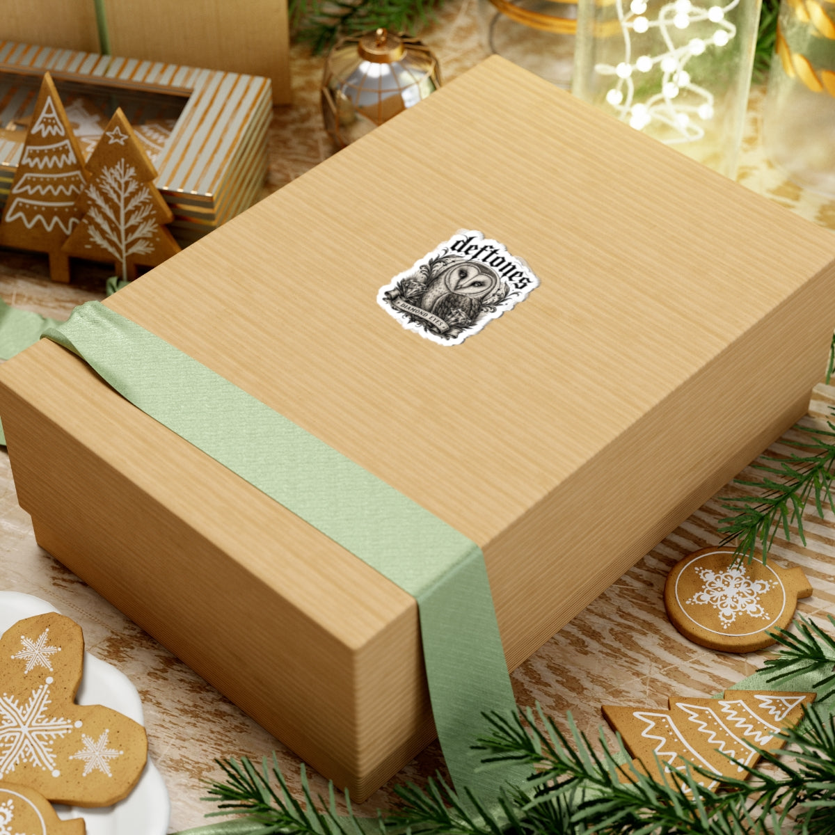 Deftones Diamond Eyes Sticker Gothic Owl Vinyl Decal Alternative Band Inspired Waterproof Laptop Water Bottle Sticker
