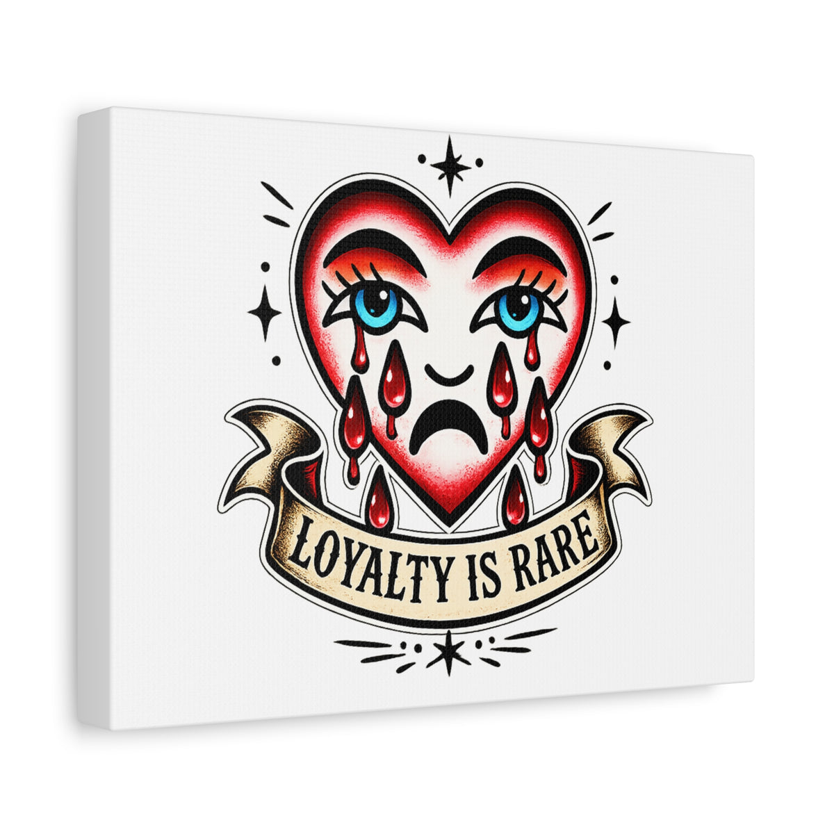 Loyalty Is Rare heart tattoo art Matte Canvas