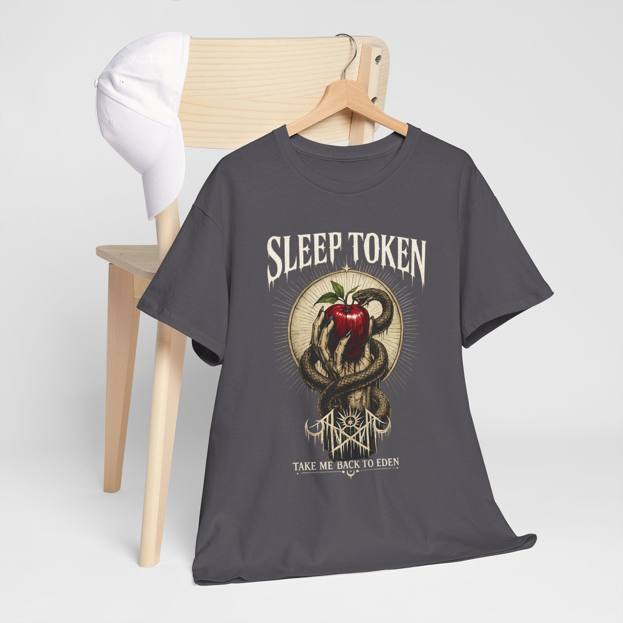 Sleep Token Take Me Back To Eden Shirt  Dark Aesthetic Graphic Tee Alternative Band Inspired Apparel Snake & Apple Streetwear Unisex Tee