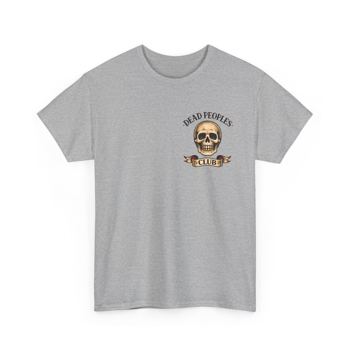 T-Shirt — “I Wish You Were Here” Tombstone Skull Vintage Graphic Tee