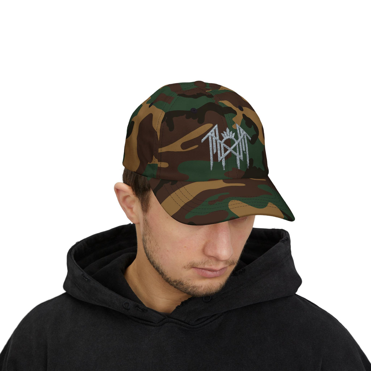 Gothic Dad Hat Alternative Streetwear Cap Dark Aesthetic Hat Minimal Gothic Fashion Emo Grunge Adjustable Baseball Ca