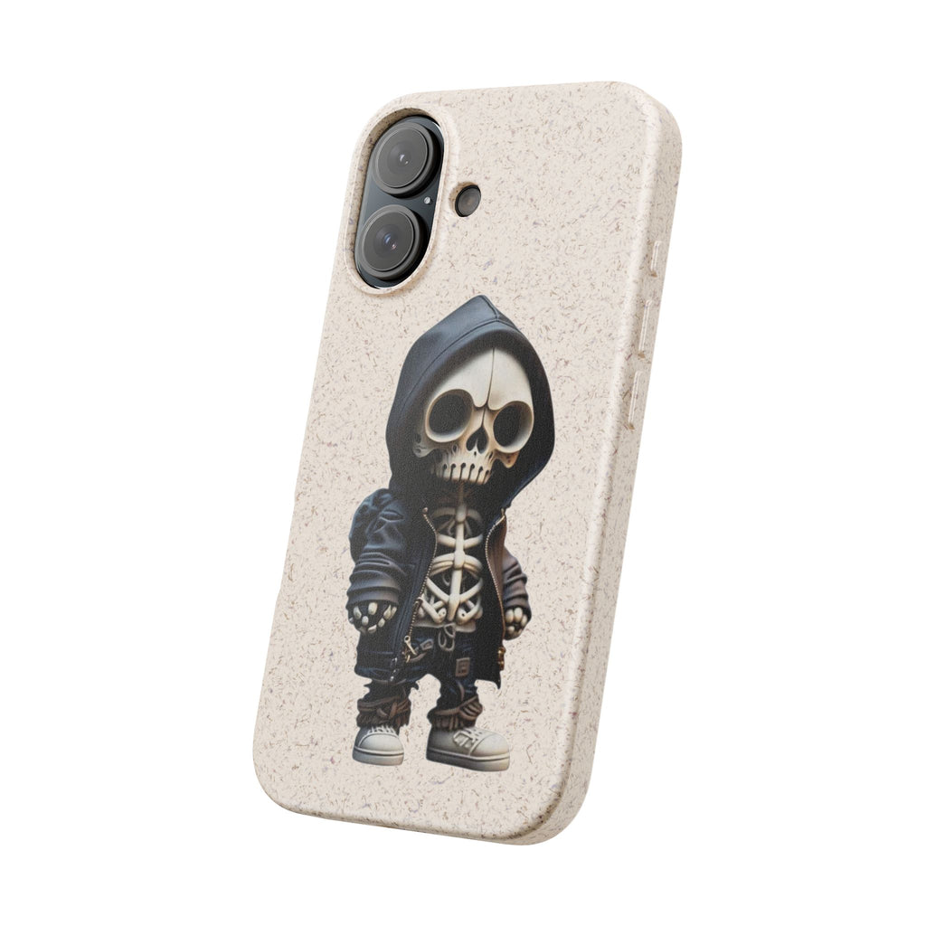 Skull Style Daily Protection Eco-Friendly Phone Case | Tough Shock-Resistant Biodegradable Cover