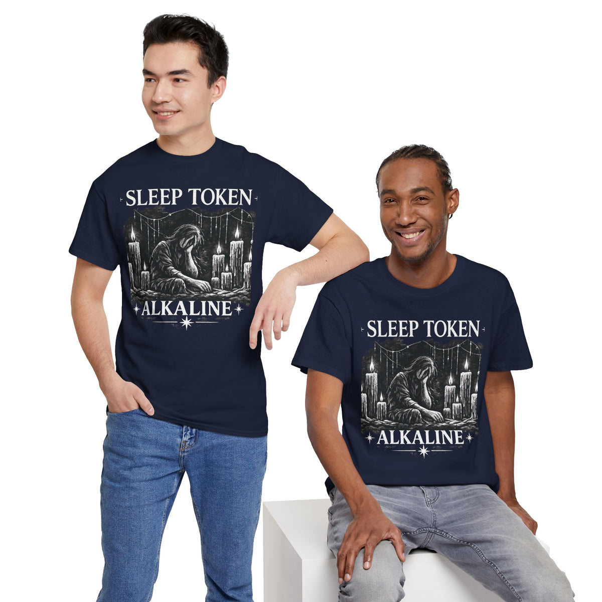 Sleep Token Alkaline Shirt Gothic Alternative Band Inspired Graphic Tee Unisex Heavy Cotton T Shirt Metal Music Fan Gift