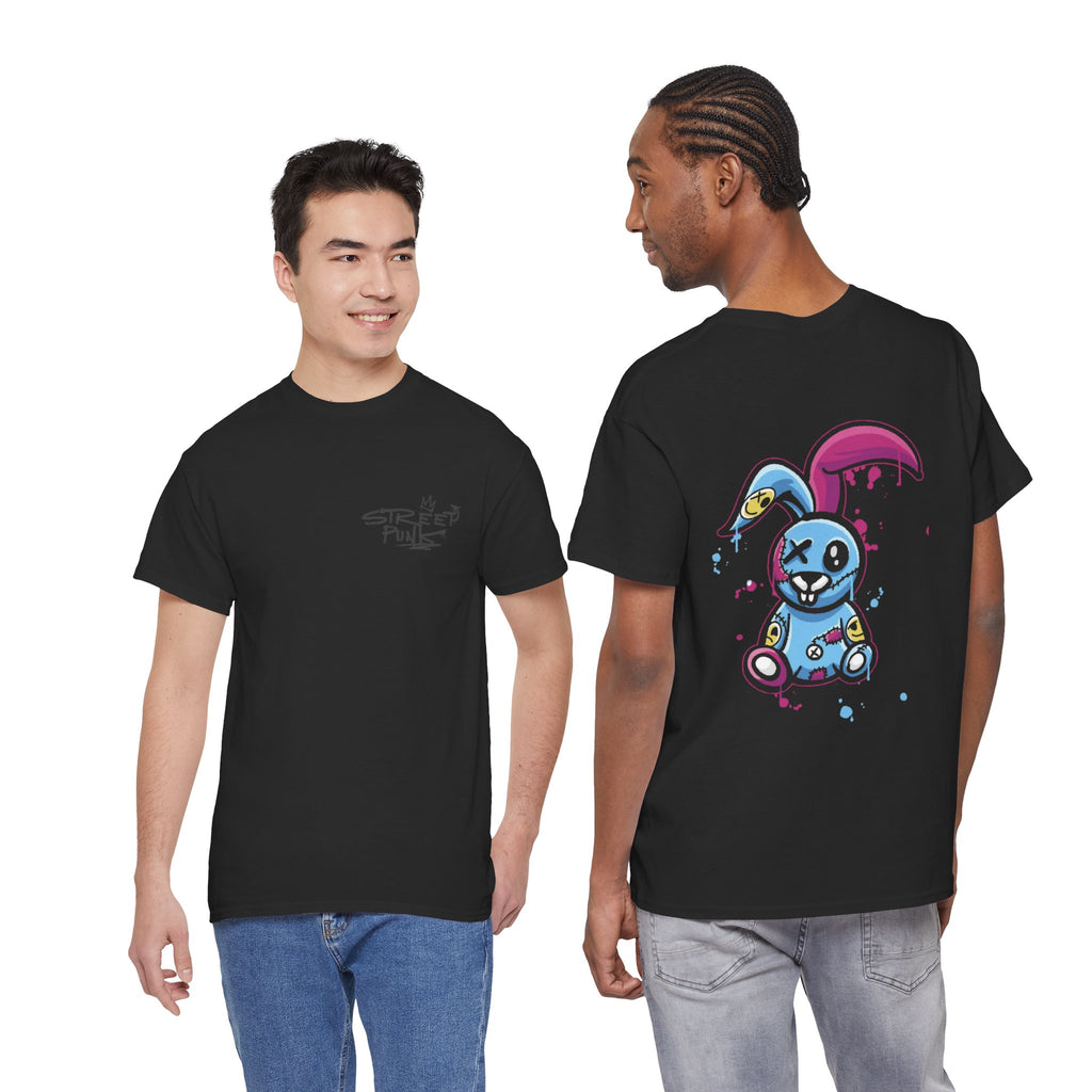 Creepy Plush Bunny Tee Alt Gothic Streetwear