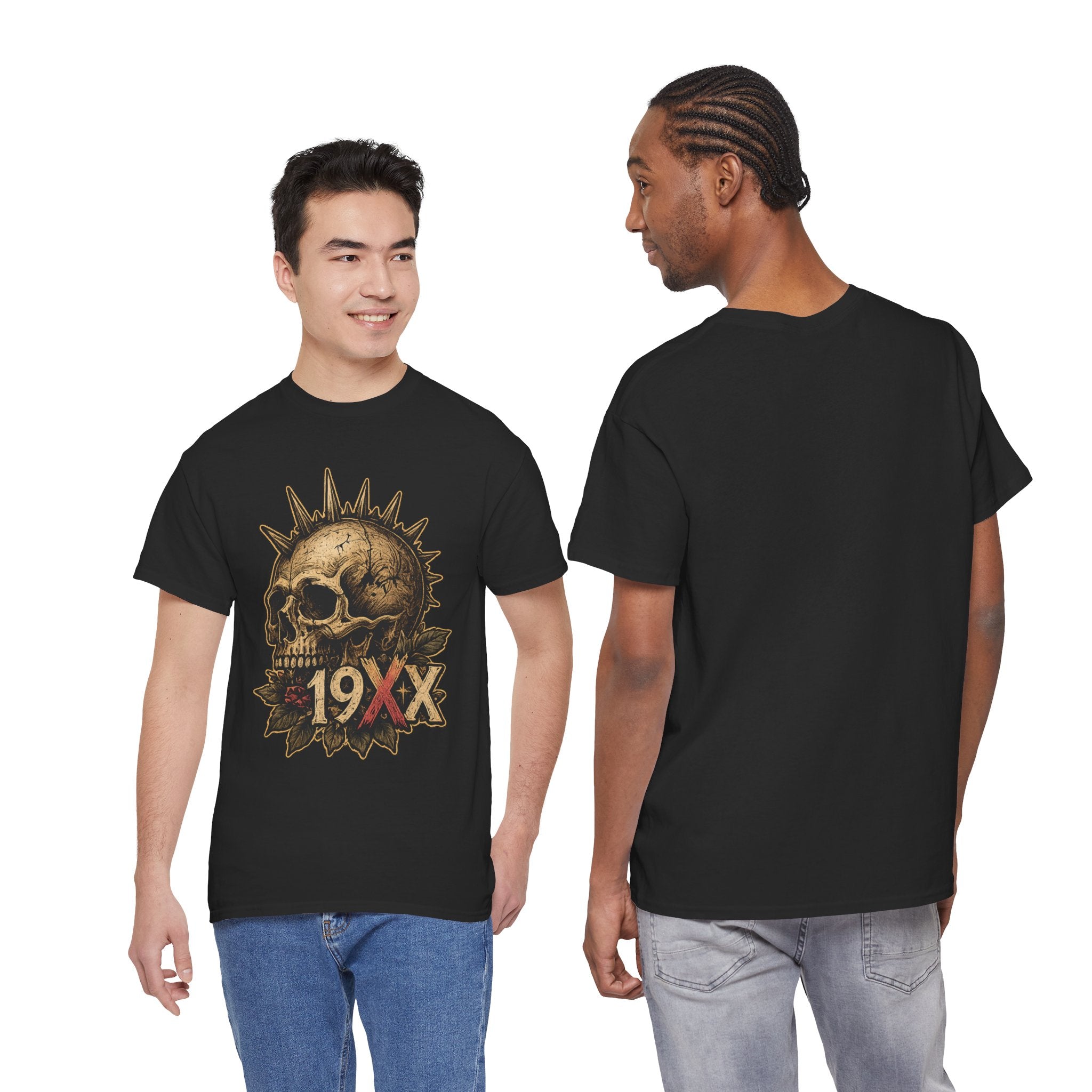 Punk Skull with Mohawk 19XX T-Shirt | Vintage Skull Tee