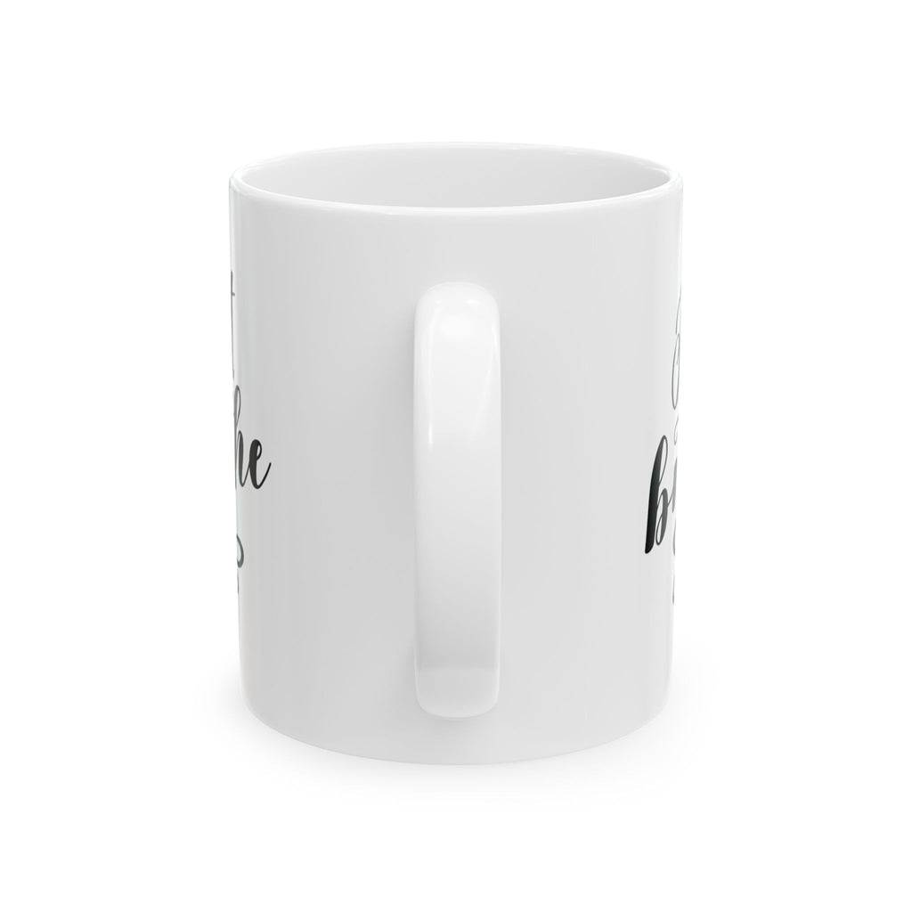 Just Breathe Inspirational Coffee Mug | Mindfulness Ceramic Mug