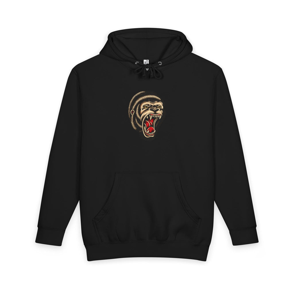 Loyalty Is Earned Gorilla Hoodie | Tattoo Inspired Pullover Sweatshirt | Streetwear Graphic Hoodie